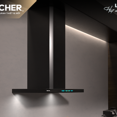 Máy Hút Mùi Kocher LUVIA BLACK MATTE - Phong cách Ý