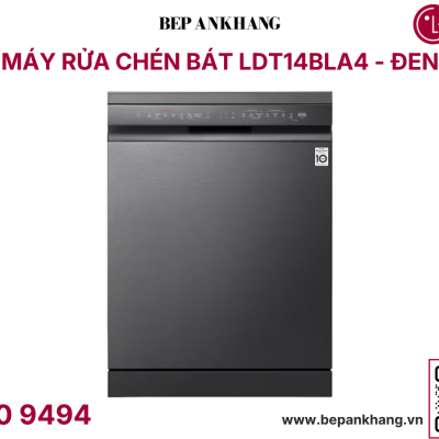 Máy rửa chén bát 14 bộ LG Quadwash TrueSteam™ màu đen LDT14BLA4 - Made in Korea