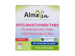 Viên rửa chén bát Almawin Hữu Cơ Hương Chanh 25 Viên 0101925 - Nhập Đức