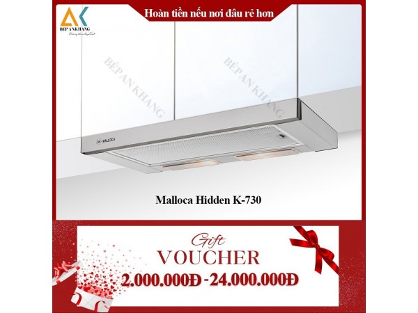 Máy Hút Khói Khử Mùi Âm Tủ Malloca Hidden K-730