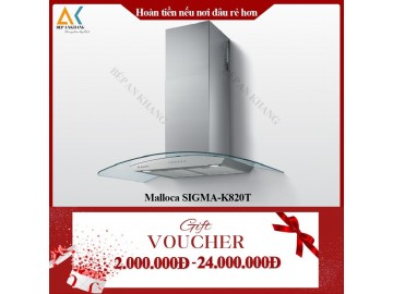 Máy Hút Mùi Áp Tường Kính Cong MALLOCA SIGMA - K820T