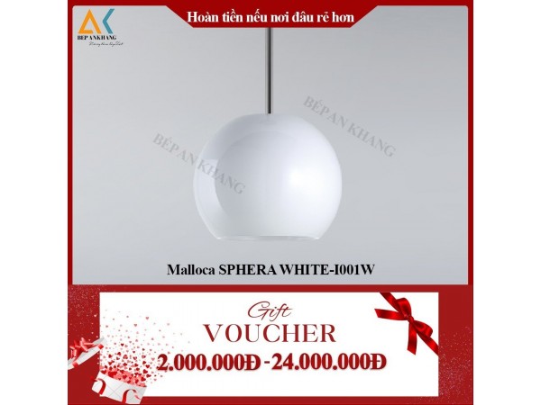 Máy Hút Mùi Đảo MALLOCA SPHERA WHITE - I001W - Made in Trung Quốc