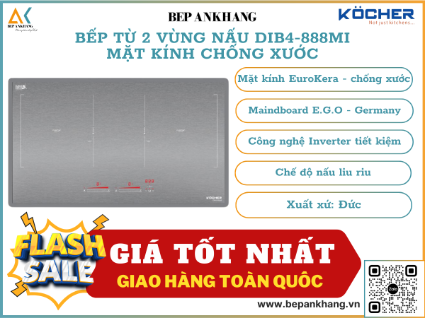 Bếp từ đôi Kocher DIB4-888MI 
