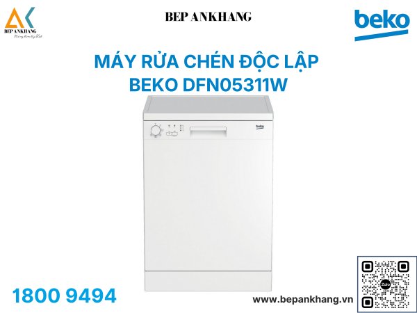 Máy rửa chén độc lập Beko DFN05311W - Nhập khẩu Thổ Nhĩ Kỳ