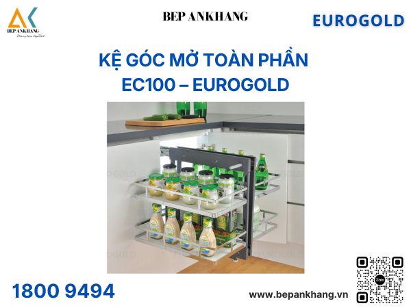 Kệ góc mở toàn phần EC100 – Eurogold