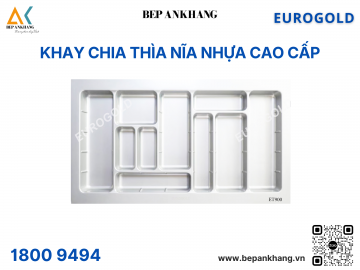 Khay chia thìa dĩa nhựa cao cấp ETW700 (ETC700W) – Eurogold - MÀU TRẮNG