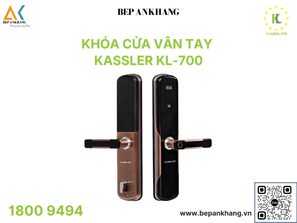 Khóa cửa vân tay Kassler KL-700 - Xuất xứ: Đức