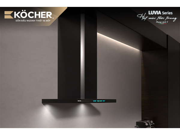 Máy Hút Mùi Kocher LUVIA BLACK MATTE - Phong cách Ý