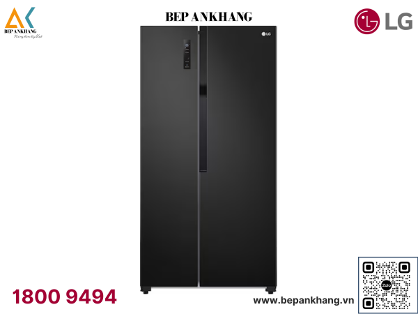 Tủ lạnh LG Side by side Inverter 519L màu đen GR-B256BL