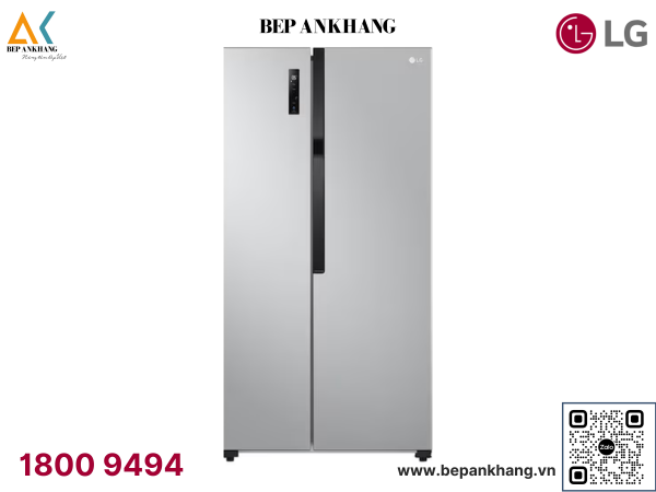 Tủ lạnh LG Side by side Smart Inverter™ 519L màu bạc - GR-B256JDS