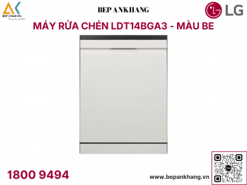 Máy rửa chén bát LG Quadwash TrueSteam™ LDT14BGA3 - Màu Be - Made in Korea