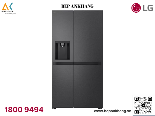 Tủ lạnh LG Side by Side lấy nước ngoài 641L màu đen LSI63BLMA