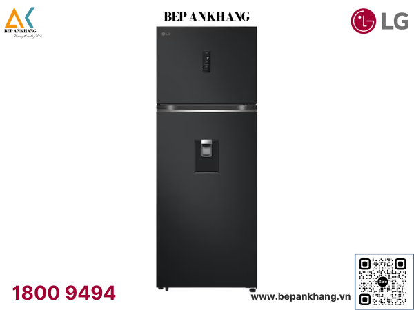 Tủ lạnh LG ngăn đá trên Smart Inverter™ 459L màu đen LTD46BLMA