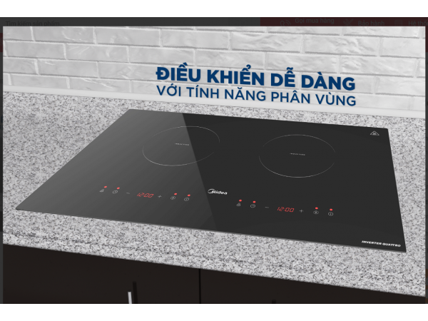 Bếp từ 2 vùng nấu Midea MC-ID358 - Nội địa Trung Quốc